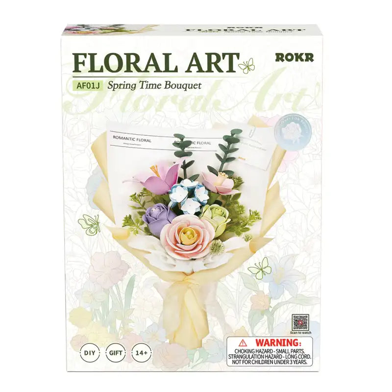 Puzzle 3D plastikowe – bukiet kwiatów do składania – efekt po złożeniu